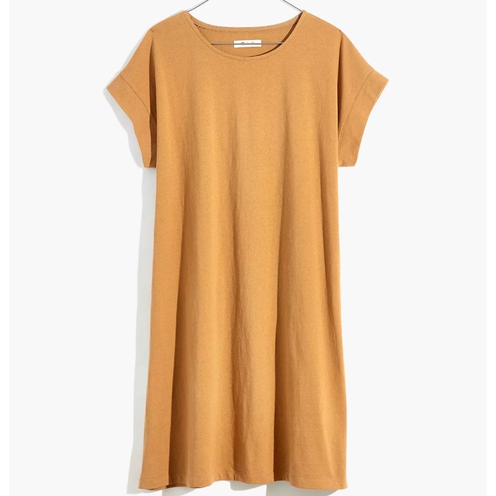 Madewell Organic Cotton Cap-Sleeve Tee Dress